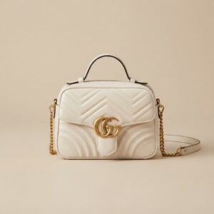 WHITE GG MOUNT BAG