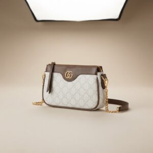Gucci Ophidia Mini GG White Canvas