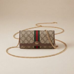 GG OPHIDIA WALLET WITH CHAIN ​​AND BAND
