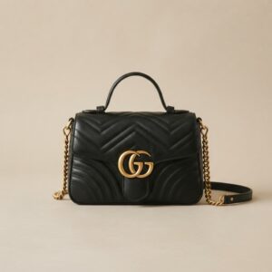 BLACK GG MOUNT BAG