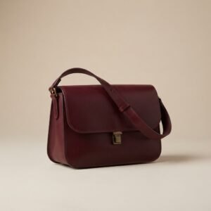 YSL SHOPPING BAG BURGUNDY