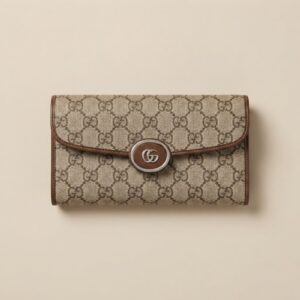 GG OPHIDIA SILVER WALLET