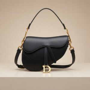 Black Dior Saddle Bag