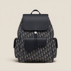 Dior Backpack Oblique Navy Large