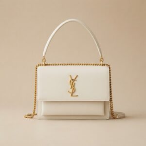 WHITE YSL BAG
