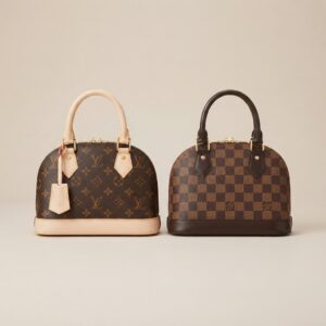 LV SPEEDY ALMA MONOGRAM AND DAMIER BAG