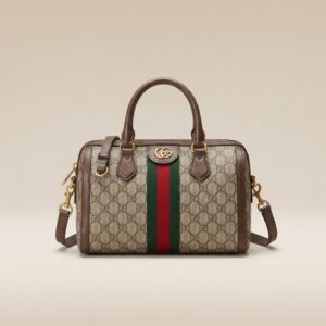 GUCCI OPHIDIA GG BOSTON MEDIUM BAG
