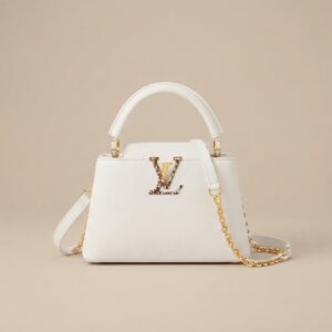 LV Capucines BB White Python LV