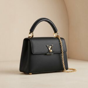 BLACK CAPUCINES BAG
