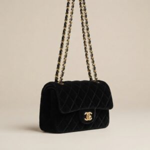 Chanel Classic Flap Velvet Black