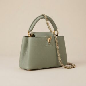 LV Capucines BB Sage Green