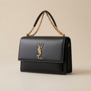 YSL BAG WITH GOLD DETAILS