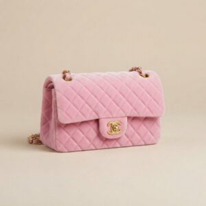 Chanel Classic Flap Velvet Pink