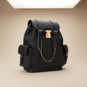LV Montsouris Backpack Empreinte Black