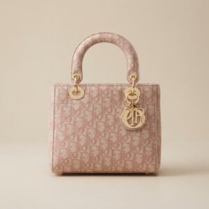 PINK JACQUARD LADY BAG