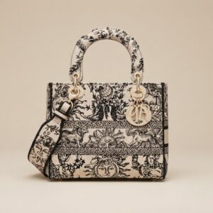 Lady Dior Toile de Jouy Beige