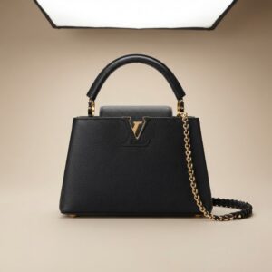 LV Capucines BB Black Gold