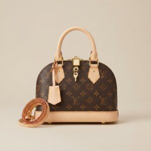 LV Alma BB Monogram Vachetta