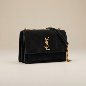 YSL Sunset Black Suede