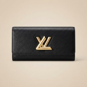 LV Twist Wallet Epi Black Gold