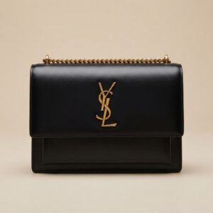 YSL Sunset Medium Black Gold