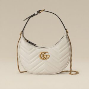 Gucci Marmont Hobo White Ivory