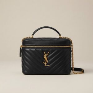 YSL Gaby Vanity Black Quilted