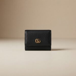 Gucci Marmont Trifold Black Grained